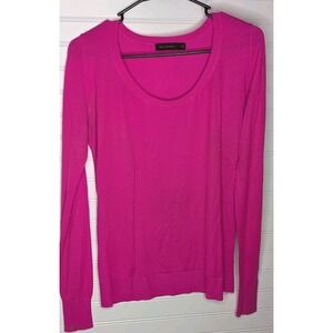 The Limited Womens Medium Long Sleeve Lightweight Barbie Pink Fuchsia Sweater‎